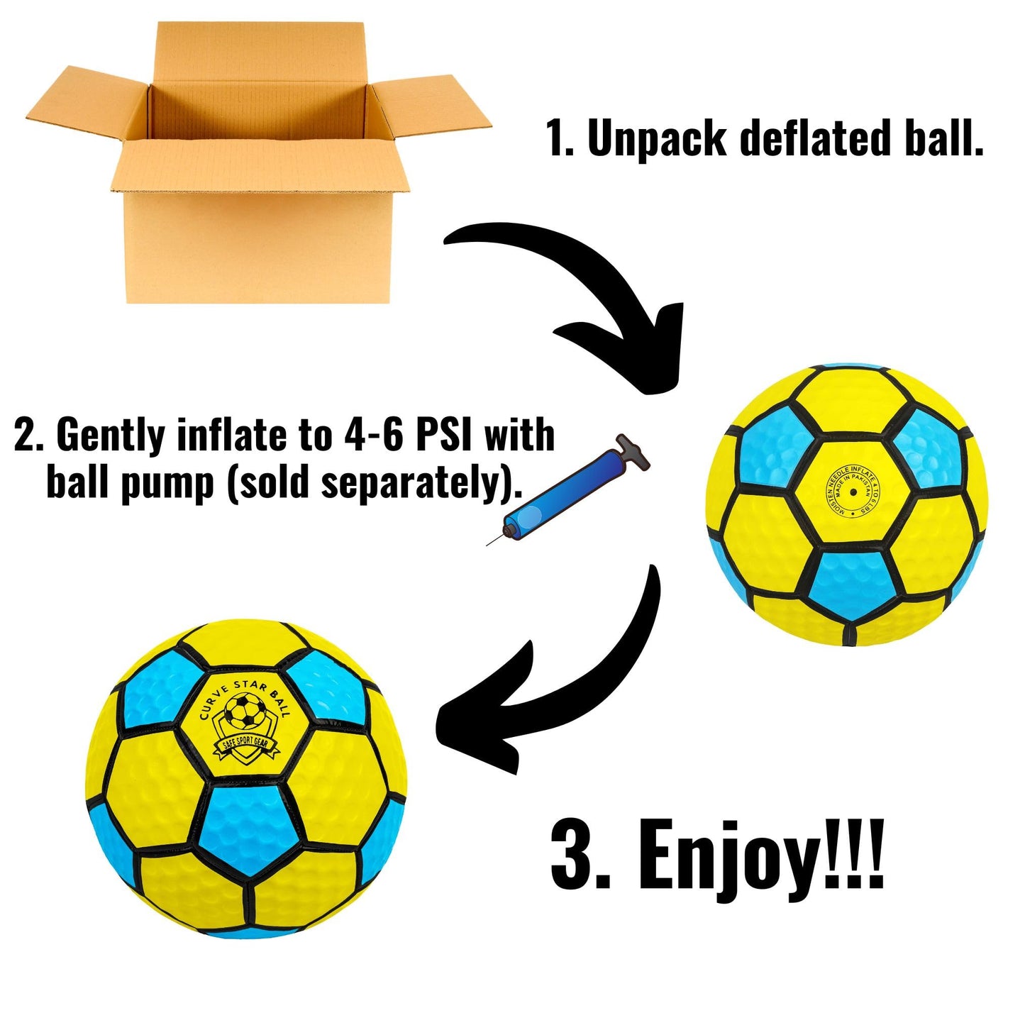 Curve Star Swerve Soccer Ball