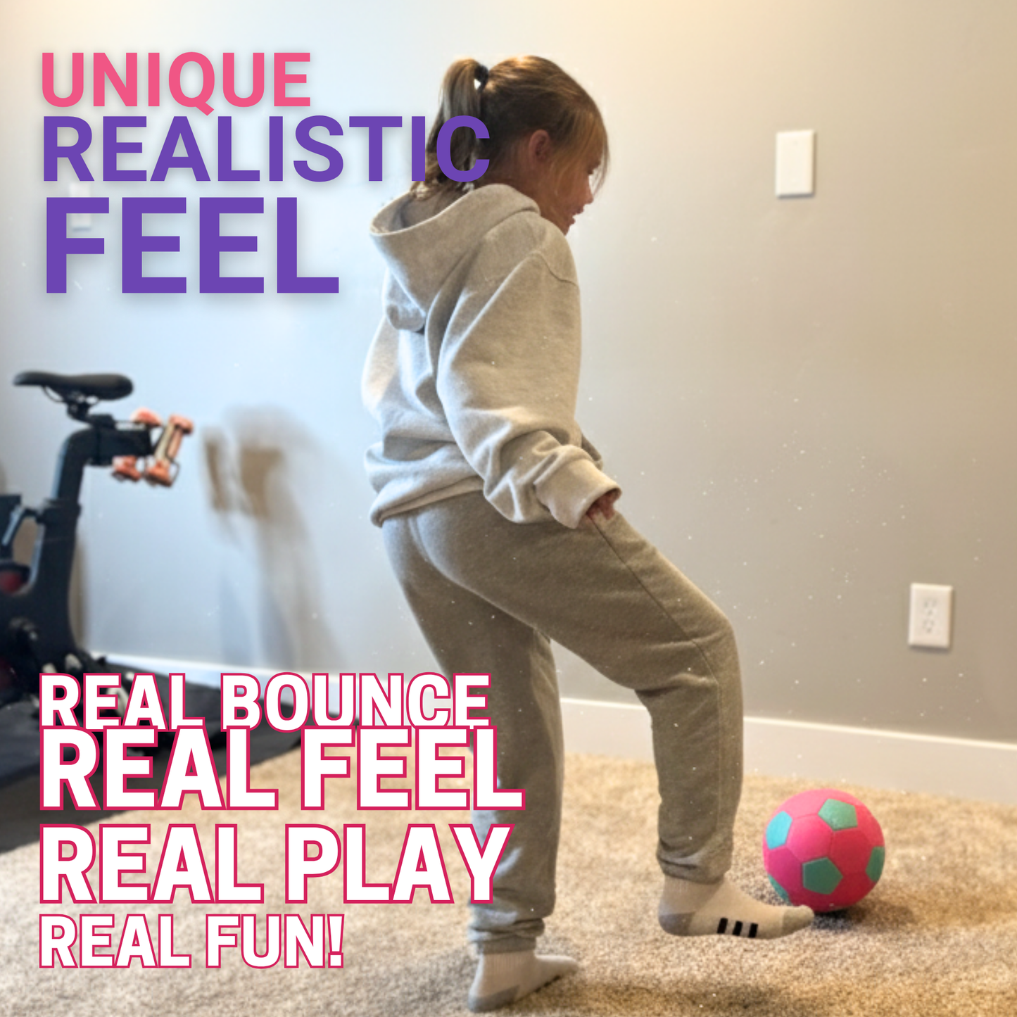 The Pink House Ball - The Original Soft and Safe Soccer Ball Size 4
