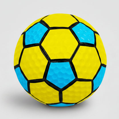Curve Star Swerve Soccer Ball on a white background back view
