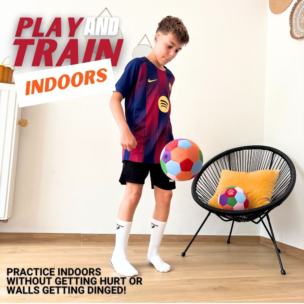 Lemondo Safe Sport Gear – The House Ball | Leiser Soft-Fußball Größe 4 Aus Filz, Wand- & Bodenschonend, Perfekt Für Wohnung, Büro & Indoor-Training Lemondo Safe Sport Gear – The House Ball | Leiser Soft-Fußball Größe 4 Aus Filz, Wand- & Bodenschonend, Perfekt Für Wohnung, Büro & Indoor-Training