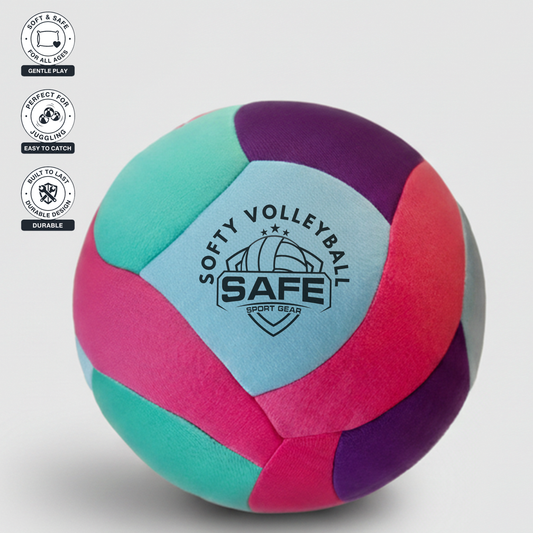 Softy Volleyball - Teal - Super Soft Volleyball Designed for Inside Your House