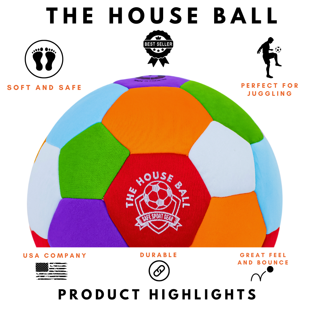 The House Ball - The Original Soft and Safe Soccer Ball Size 4