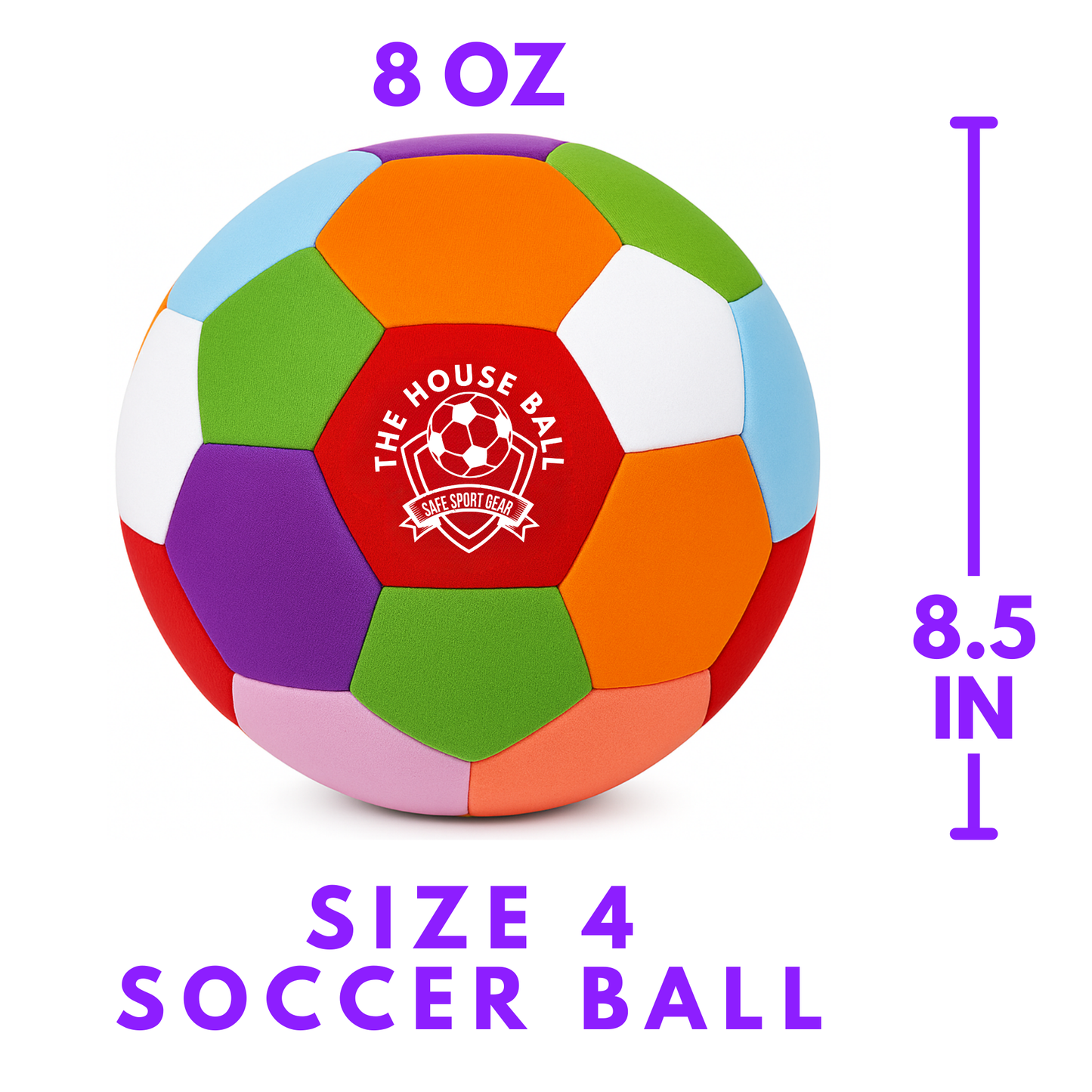 The House Ball - Soft Soccer Ball Designed for Inside Your House - Size 4