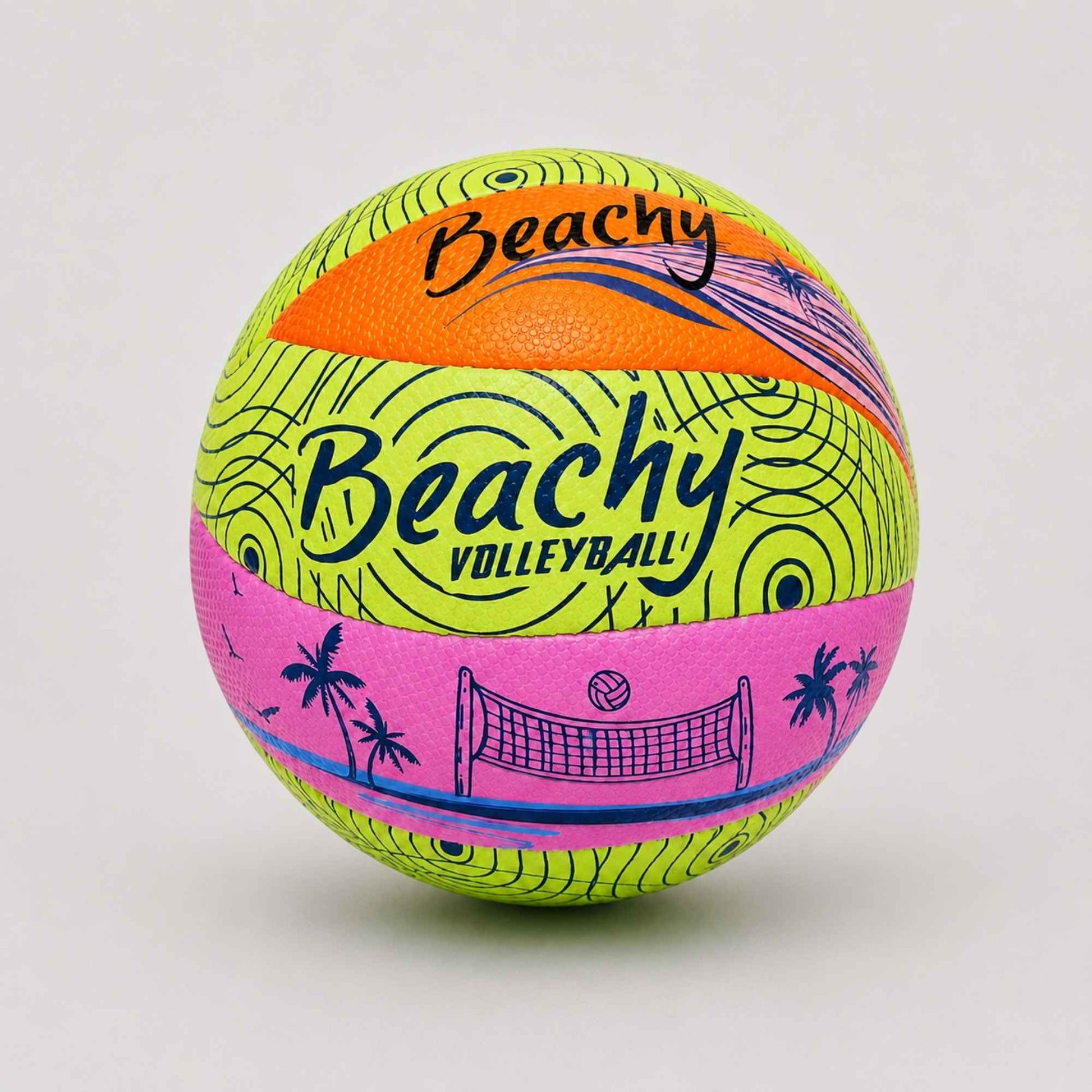 Front view of Beachy Volleyball on a light gray background